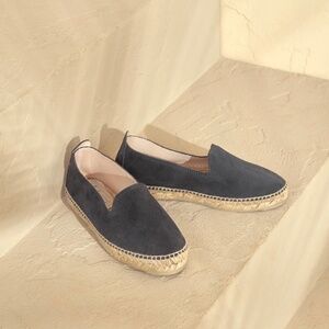 Manebi Hamptons Suede Espedrilles Patriot Blue Women’s EU 39 US 9